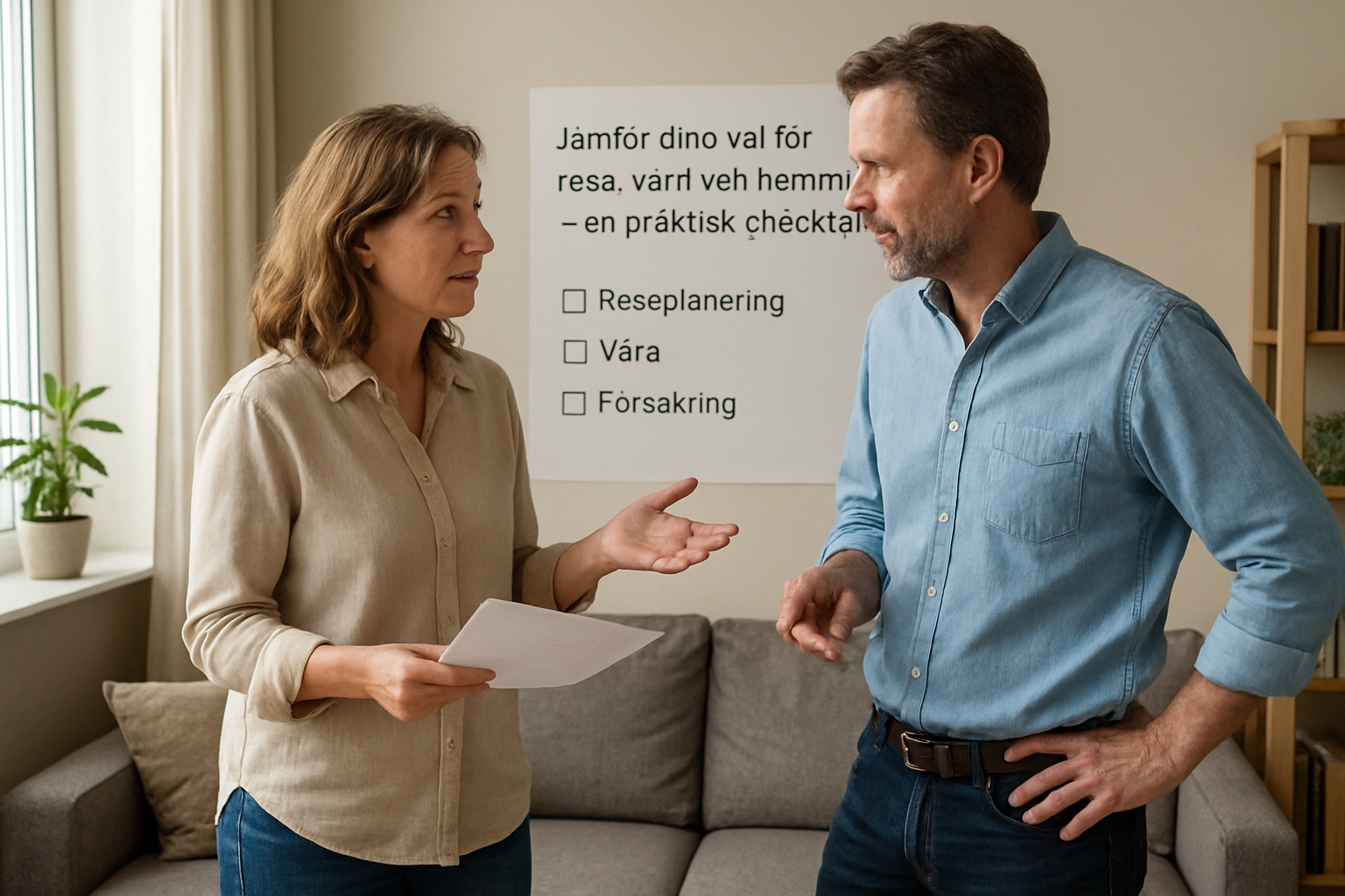 Jämför dina val för resa, vård och hemmet – en praktisk checklista