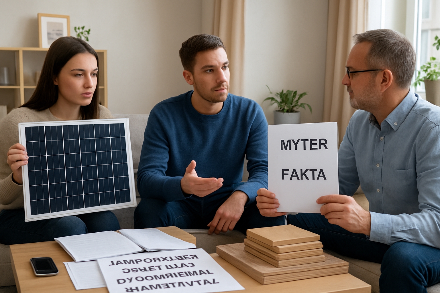 Myter och fakta när du väljer solceller, material och avtal för hemmet